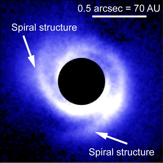 Spiral Structure of Disk May Reveal Planets | Obsevation Results
